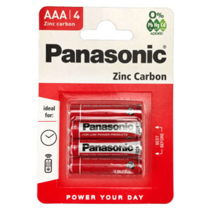Baterie Panasonic 1,5V R3 AAA 4szt.