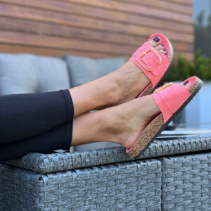 Klapki damskie sandały Gabi Różowe